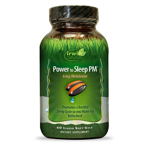 Irwin Naturals Power to Sleep PM 6mg Melatonin Softgels, 60 Ea